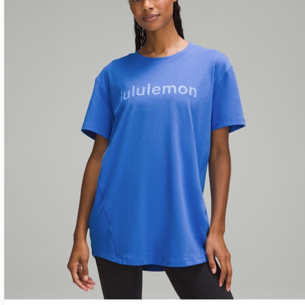 Lululemon - training t shirt - pipe dream blue